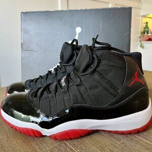 Nike Air Jordan XI 11 Bred Red White Basketball Shoes 11.5 Box